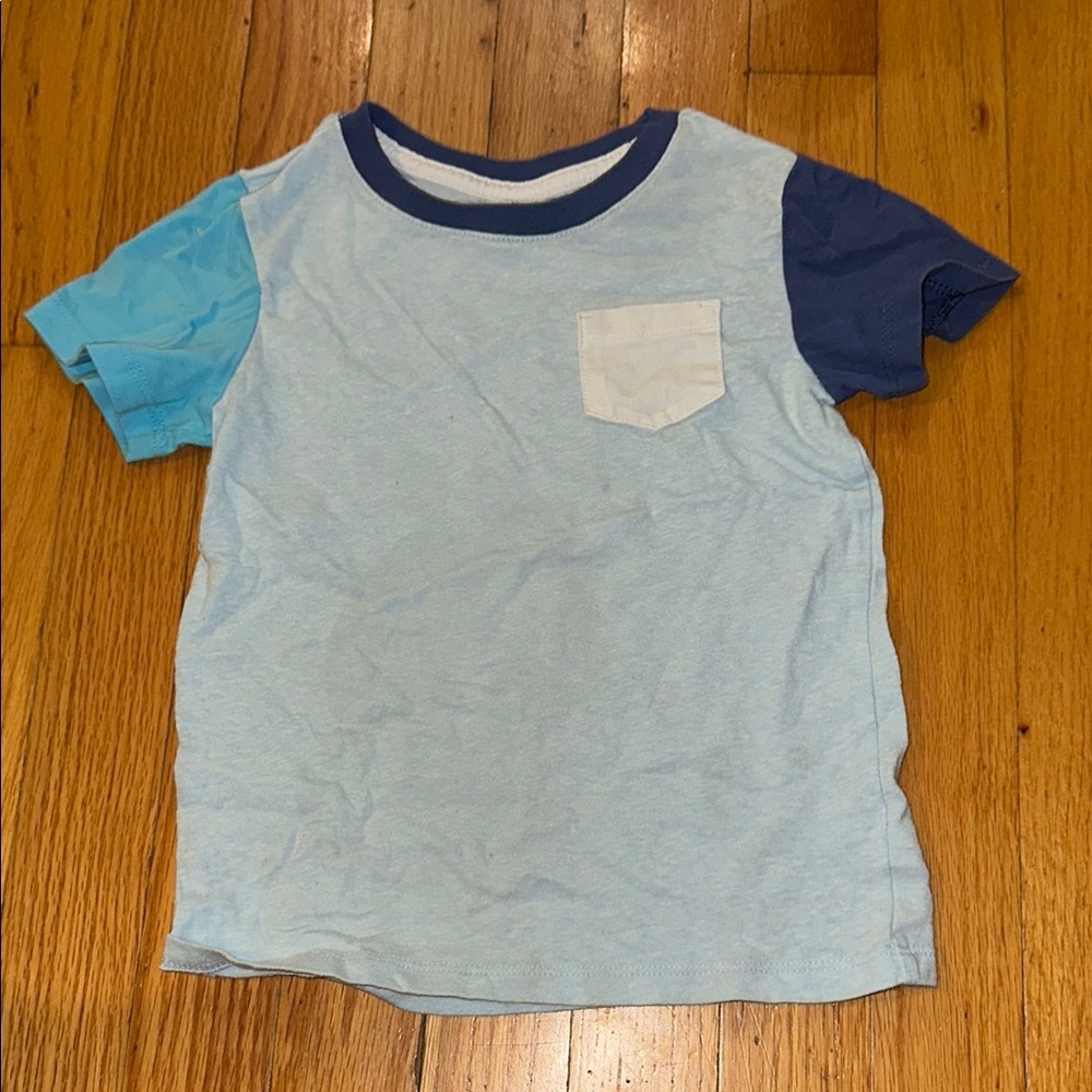 Kids' Blue Colorblock T-Shirt